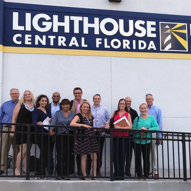 Students in Stetson’s Executive MBA program developed a marketing plan this month to help Lighthouse Works, part of Lighthouse Central Florida, which helps the visually impaired.