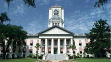 An image of the Florida state capitol building in Tallahassee
