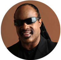 headshot of Stevie Wonder