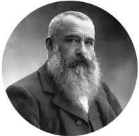 headshot of Claude Monet