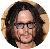 headshot of Johnny Depp